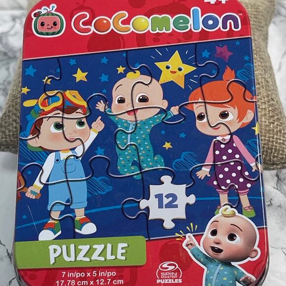 CoComelon Mini Puzzle with Tin, Unopened - Picture 1 of 6